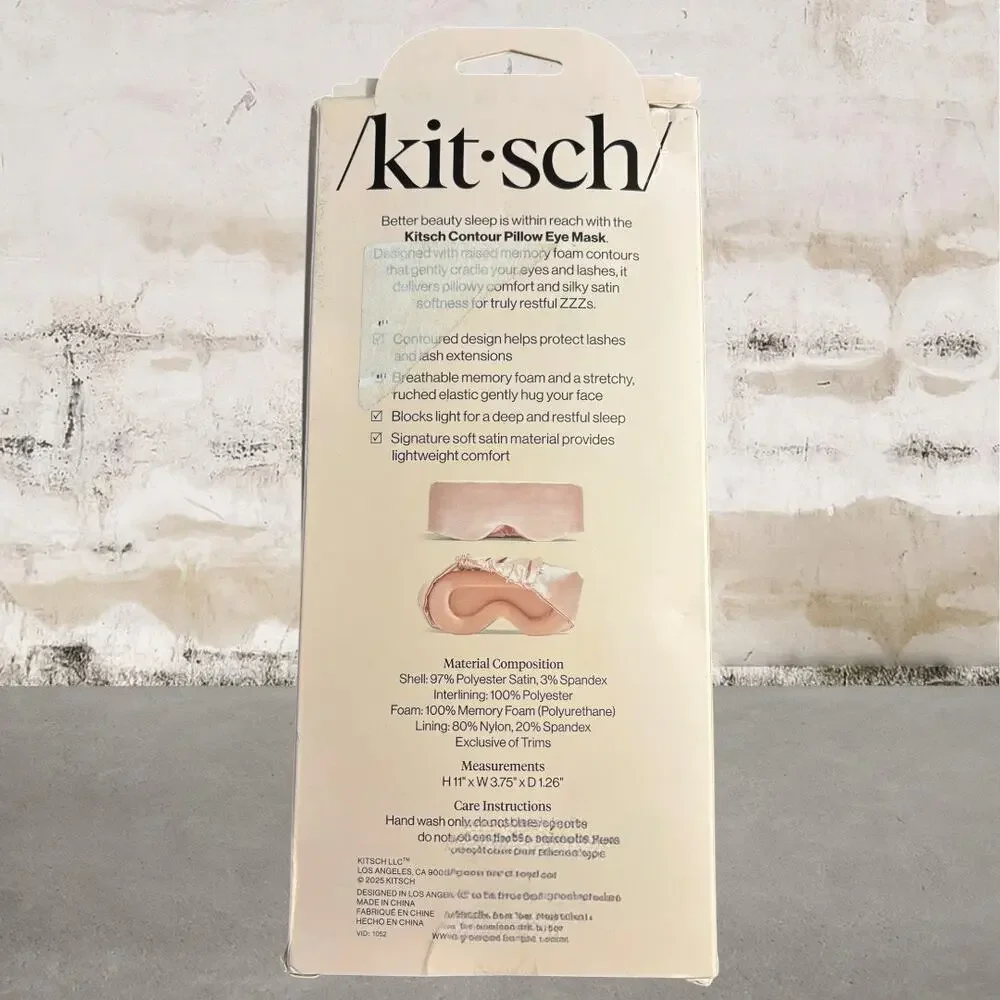 Kitsch $35 Blush Contour Pillow Eye Mask NIB